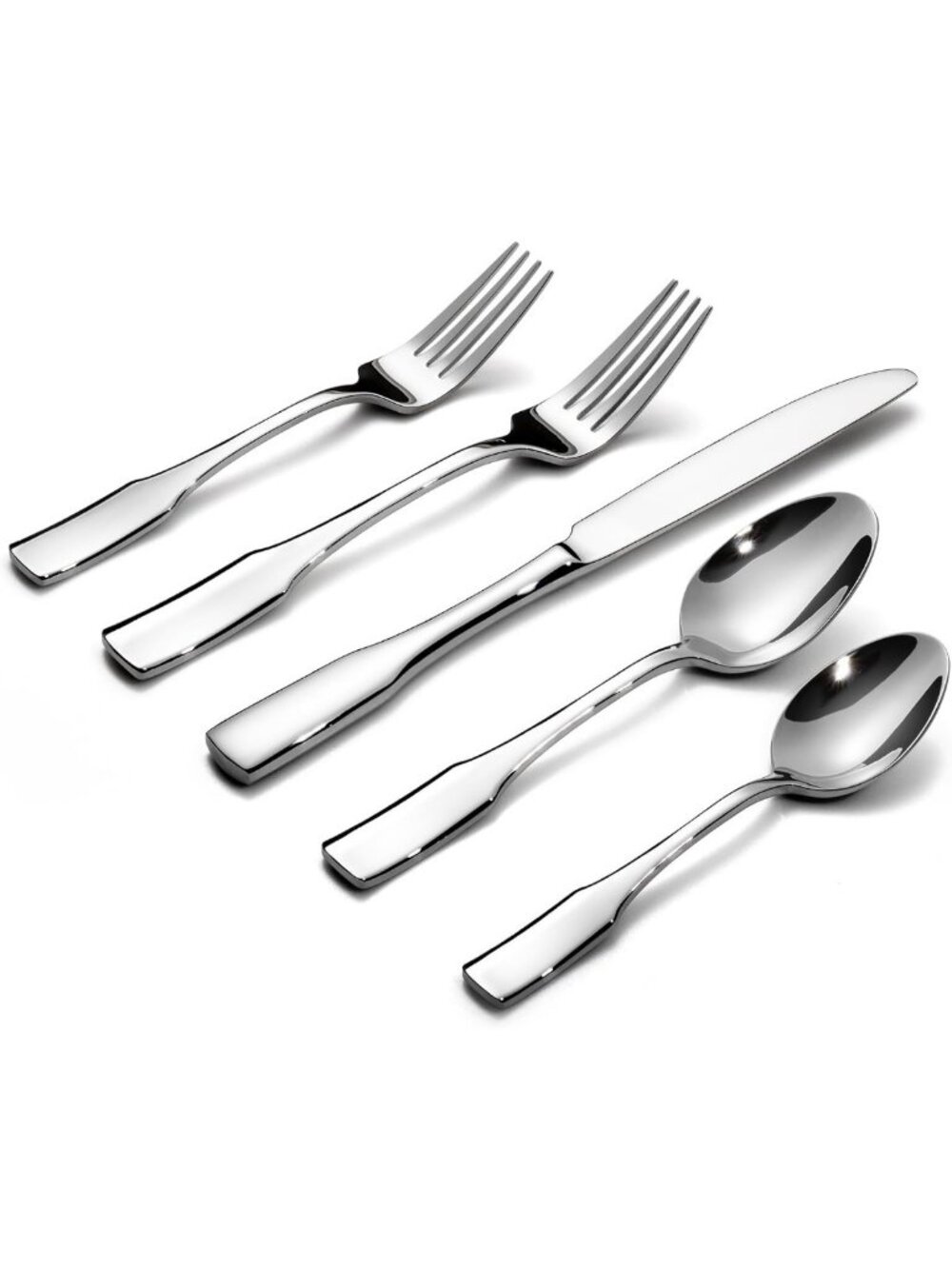 40-Piece Stainless Steel Silverware Set for 8 | Mirror Polished Flatware